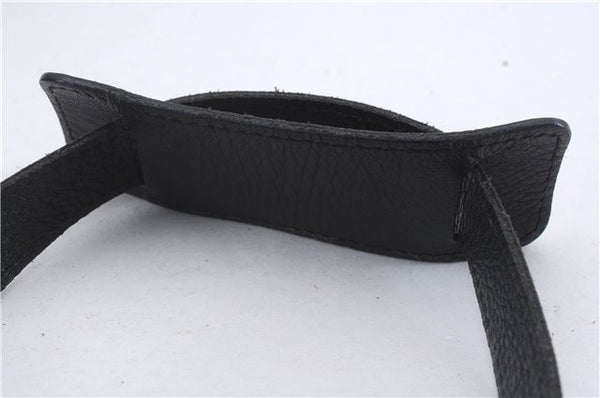 Authentic GUCCI Abbey Shoulder Cross Bag GG Canvas Leather 203257 Black 5449D