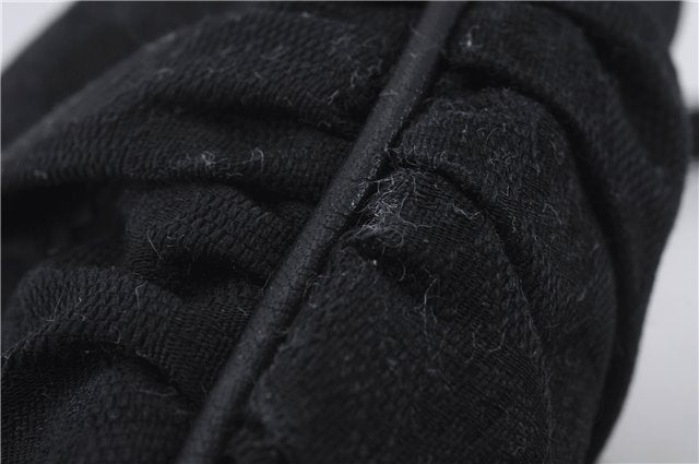 Authentic GUCCI Abbey Shoulder Cross Bag GG Canvas Leather 203257 Black 5449D