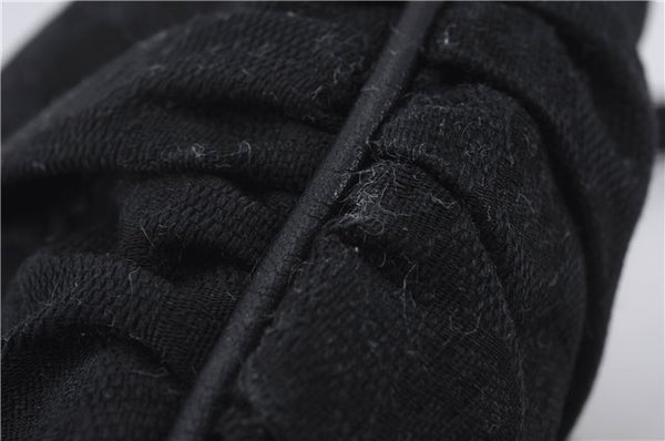 Authentic GUCCI Abbey Shoulder Cross Bag GG Canvas Leather 203257 Black 5449D