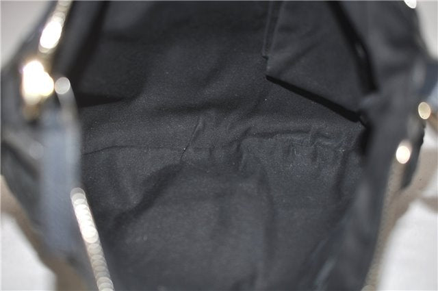 Authentic GUCCI Abbey Shoulder Cross Bag GG Canvas Leather 203257 Black 5449D