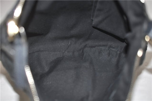 Authentic GUCCI Abbey Shoulder Cross Bag GG Canvas Leather 203257 Black 5449D