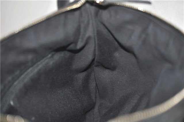 Authentic GUCCI Abbey Shoulder Cross Bag GG Canvas Leather 203257 Black 5449D