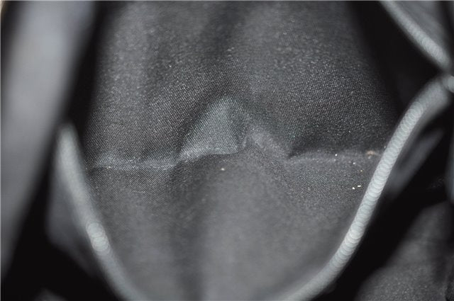 Authentic GUCCI Abbey Shoulder Cross Bag GG Canvas Leather 203257 Black 5449D