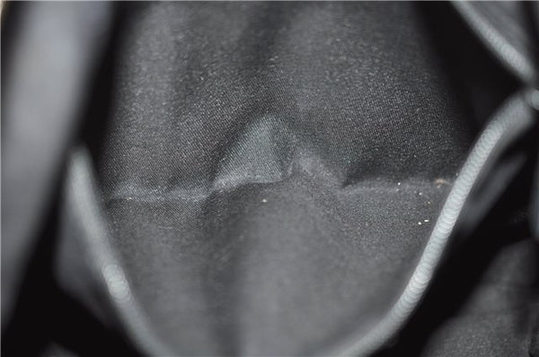 Authentic GUCCI Abbey Shoulder Cross Bag GG Canvas Leather 203257 Black 5449D