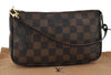 Authentic Louis Vuitton Damier Pochette Accessoires Pouch Purse N51985 LV 5449I