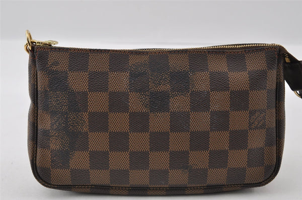Authentic Louis Vuitton Damier Pochette Accessoires Pouch Purse N51985 LV 5449I
