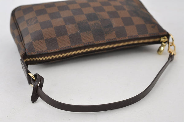 Authentic Louis Vuitton Damier Pochette Accessoires Pouch Purse N51985 LV 5449I