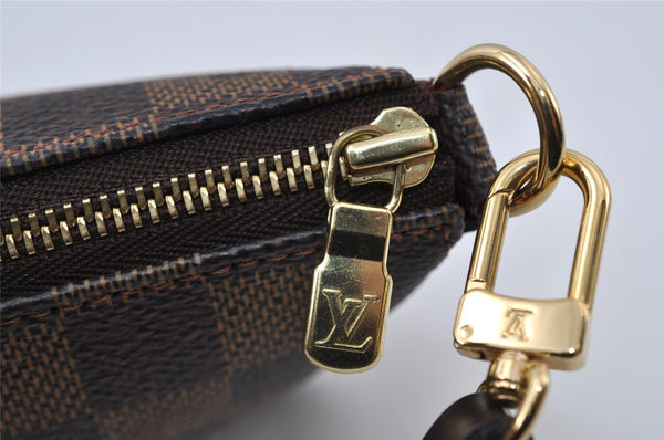 Authentic Louis Vuitton Damier Pochette Accessoires Pouch Purse N51985 LV 5449I