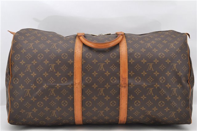 Authentic LOUIS VUITTON Monogram Keepall 60 Boston Bag M41422 LV 5450C