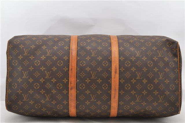 Authentic LOUIS VUITTON Monogram Keepall 60 Boston Bag M41422 LV 5450C