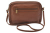 Authentic GUCCI Vintage Shoulder Cross Body Bag Purse Leather Brown 5450D