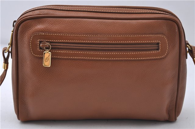 Authentic GUCCI Vintage Shoulder Cross Body Bag Purse Leather Brown 5450D