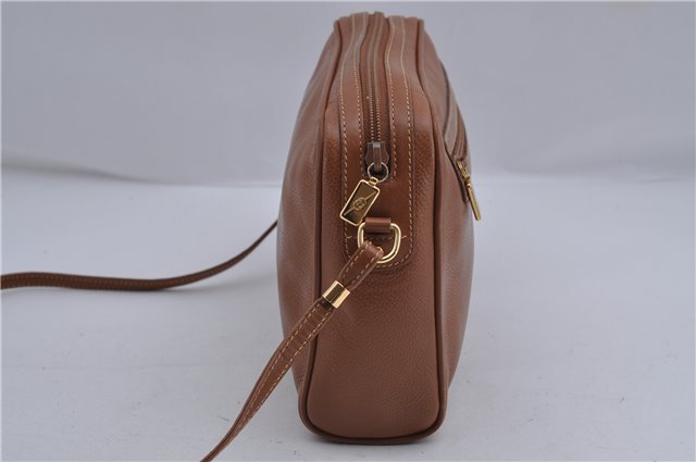 Authentic GUCCI Vintage Shoulder Cross Body Bag Purse Leather Brown 5450D