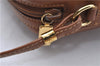 Authentic GUCCI Vintage Shoulder Cross Body Bag Purse Leather Brown 5450D