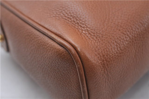 Authentic GUCCI Vintage Shoulder Cross Body Bag Purse Leather Brown 5450D