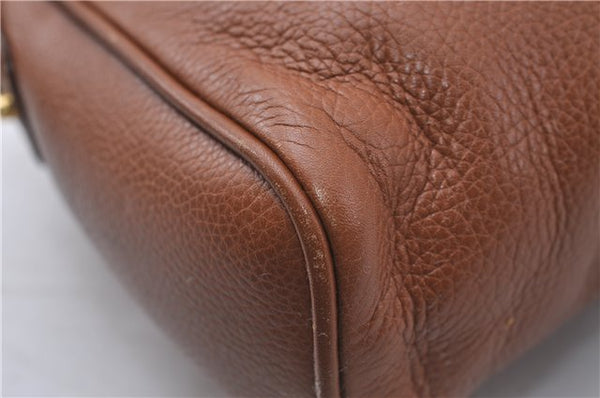 Authentic GUCCI Vintage Shoulder Cross Body Bag Purse Leather Brown 5450D