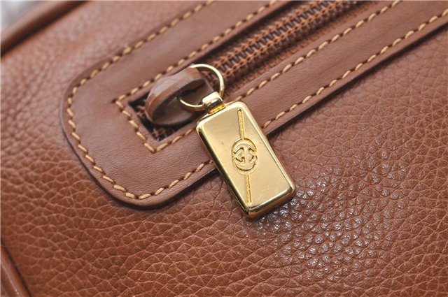 Authentic GUCCI Vintage Shoulder Cross Body Bag Purse Leather Brown 5450D