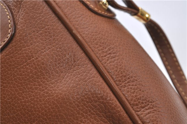 Authentic GUCCI Vintage Shoulder Cross Body Bag Purse Leather Brown 5450D