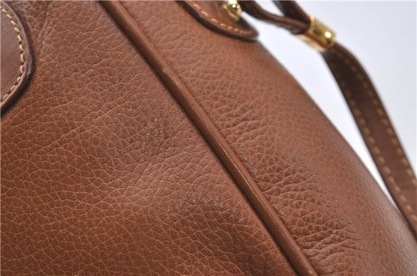 Authentic GUCCI Vintage Shoulder Cross Body Bag Purse Leather Brown 5450D