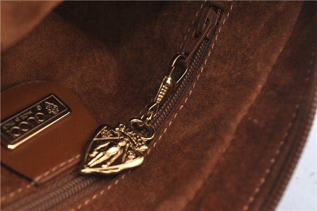 Authentic GUCCI Vintage Shoulder Cross Body Bag Purse Leather Brown 5450D