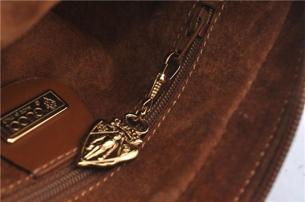 Authentic GUCCI Vintage Shoulder Cross Body Bag Purse Leather Brown 5450D