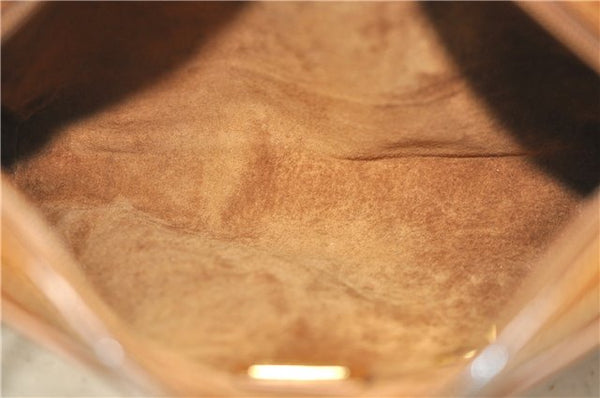 Authentic GUCCI Vintage Shoulder Cross Body Bag Purse Leather Brown 5450D