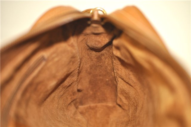 Authentic GUCCI Vintage Shoulder Cross Body Bag Purse Leather Brown 5450D