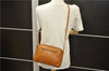 Authentic GUCCI Vintage Shoulder Cross Body Bag Purse Leather Brown 5450D