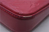 Authentic Louis Vuitton Vernis Pochette Accessoires Pouch Red M91577 LV 5450E