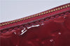 Authentic Louis Vuitton Vernis Pochette Accessoires Pouch Red M91577 LV 5450E