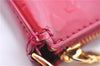 Authentic Louis Vuitton Vernis Pochette Accessoires Pouch Red M91577 LV 5450E