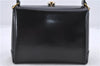Authentic GUCCI Vintage Shoulder Hand Bag Purse Leather Black 5451D
