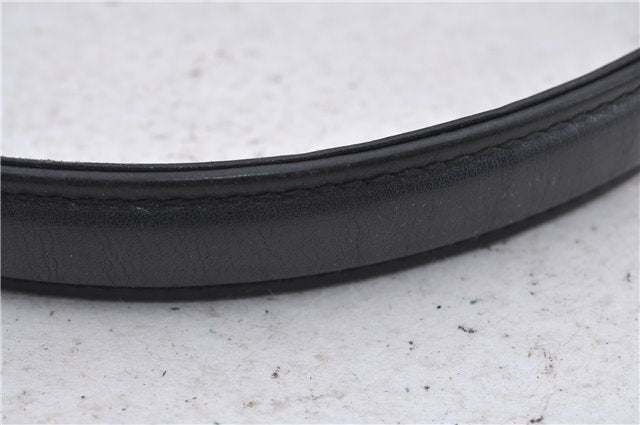 Authentic GUCCI Vintage Shoulder Hand Bag Purse Leather Black 5451D