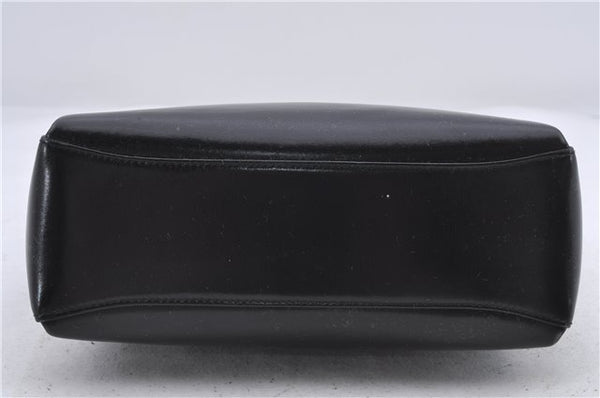 Authentic GUCCI Vintage Shoulder Hand Bag Purse Leather Black 5451D