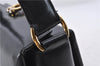 Authentic GUCCI Vintage Shoulder Hand Bag Purse Leather Black 5451D