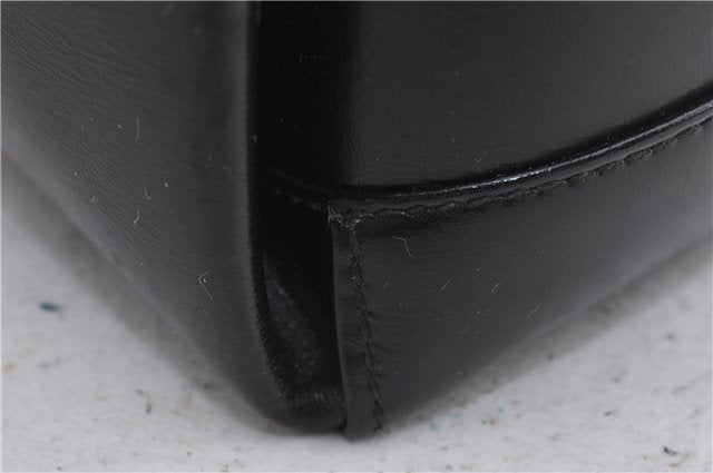 Authentic GUCCI Vintage Shoulder Hand Bag Purse Leather Black 5451D