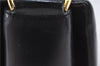 Authentic GUCCI Vintage Shoulder Hand Bag Purse Leather Black 5451D