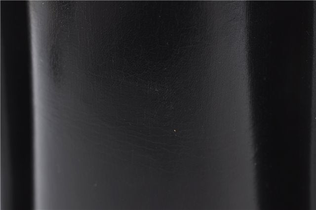 Authentic GUCCI Vintage Shoulder Hand Bag Purse Leather Black 5451D