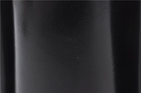 Authentic GUCCI Vintage Shoulder Hand Bag Purse Leather Black 5451D