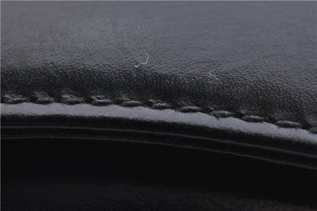 Authentic GUCCI Vintage Shoulder Hand Bag Purse Leather Black 5451D