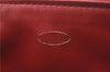 Authentic CHANEL Caviar Skin CoCo Mark Vanity Hand Bag Case Red CC 5452E