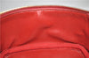 Authentic CHANEL Caviar Skin CoCo Mark Vanity Hand Bag Case Red CC 5452E