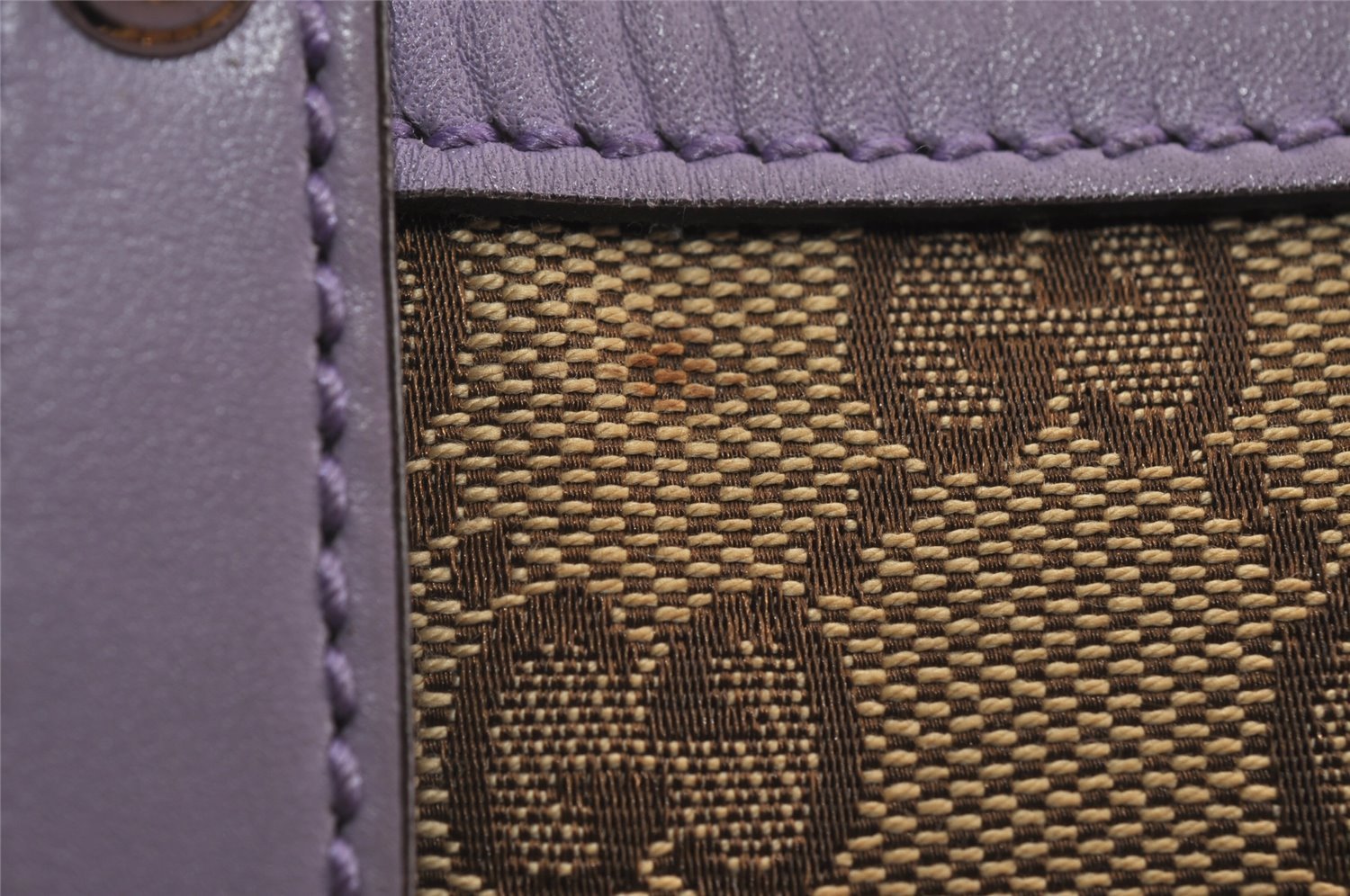 Authentic GUCCI Craft Shoulder Tote Bag GG Canvas Leather 247209 Brown 5452I