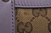 Authentic GUCCI Craft Shoulder Tote Bag GG Canvas Leather 247209 Brown 5452I