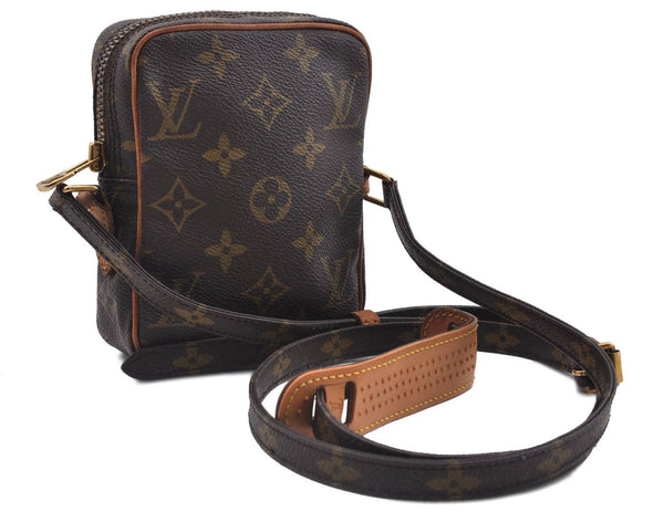 Auth LOUIS VUITTON Monogram Mini Poche Danube Shoulder Cross Bag M45268 LV 5453C
