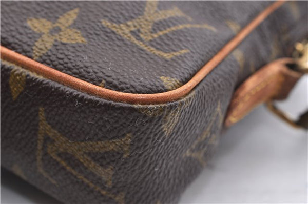 Auth LOUIS VUITTON Monogram Mini Poche Danube Shoulder Cross Bag M45268 LV 5453C