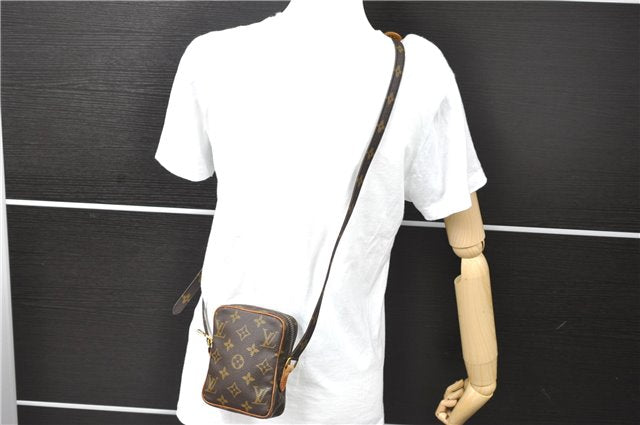 Auth LOUIS VUITTON Monogram Mini Poche Danube Shoulder Cross Bag M45268 LV 5453C