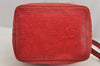 Authentic Louis Vuitton Epi Petit Noe Shoulder Drawstring Bag M44107 Red 5453I