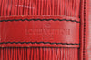 Authentic Louis Vuitton Epi Petit Noe Shoulder Drawstring Bag M44107 Red 5453I