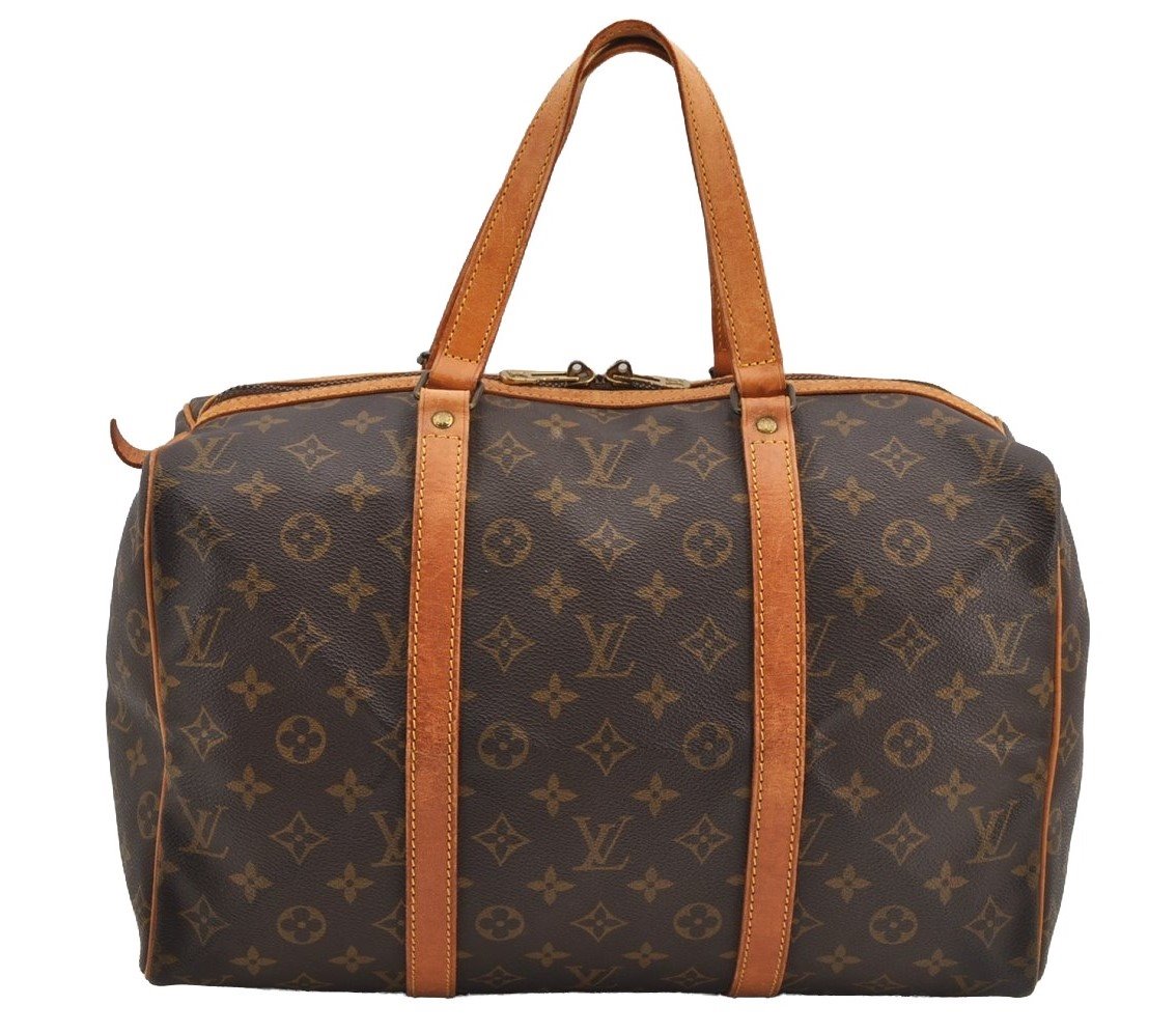 Authentic Louis Vuitton Monogram Sac Souple 35 Hand Boston Bag M41626 LV 5455I
